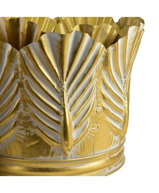 MARINA Komplet 3 osłonek dekoracyjnych Gold 51x51x40/46x46x39/38x38x40cm