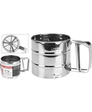 PRZESIEWACZ DO MĄKI ZE STALI NIERDZEWNEJ 10x10cm