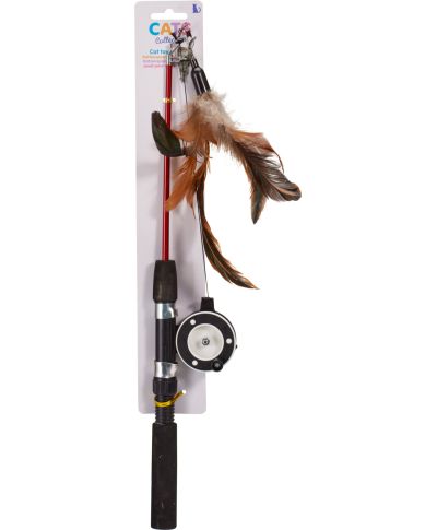 ZABAWKA DLA KOTA WĘDKA, KIJ 40CM