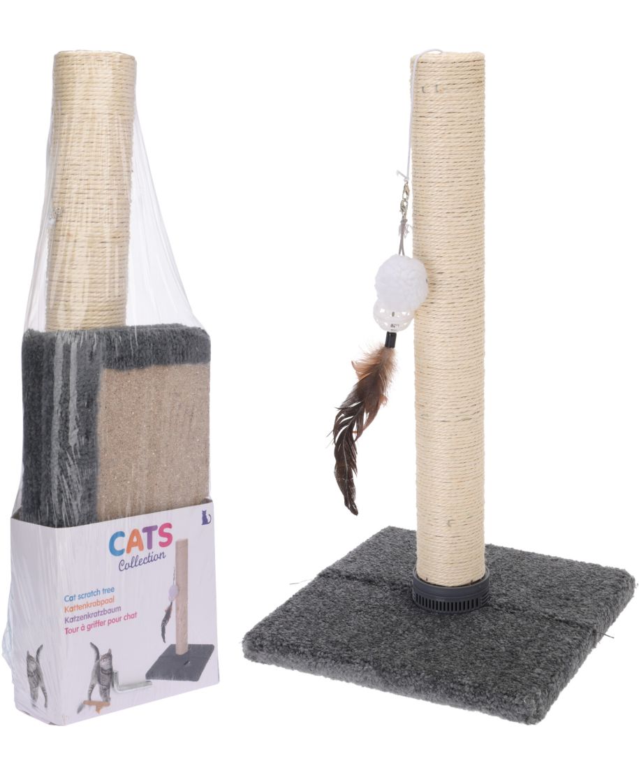 DRZEWKO DLA KOTA NA STOJAKU Z PIŁKĄ