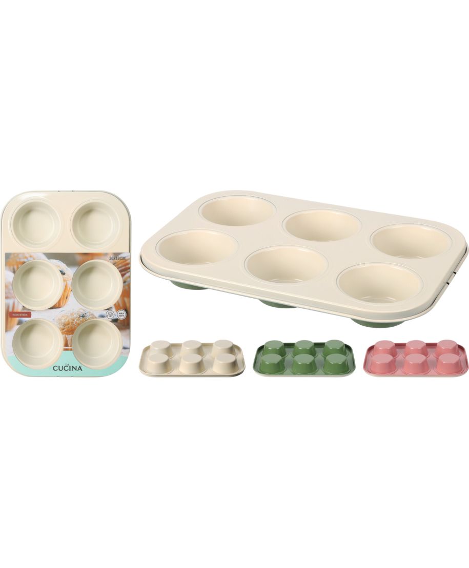 FORMA DO MUFFINEK STALOWA 265X185X30MM