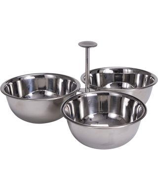 NACZYNIE NA PRZEKĄSKI 200X115 3 MISKI