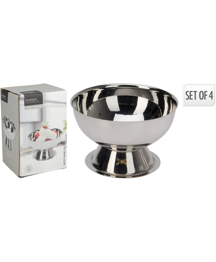 Pucharek do lodów 4sztuki 9x6cm