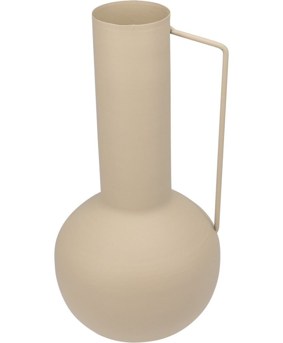 WAZON CYNKOWY 17X17X34.5CM BEŻOWY