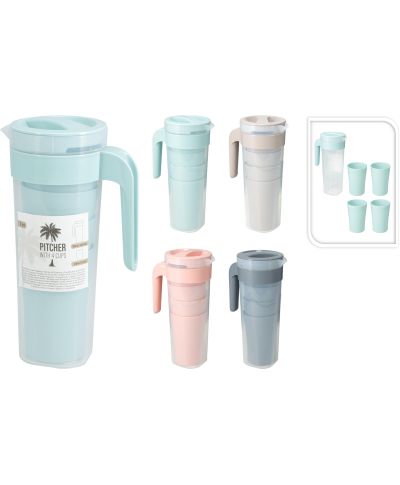 DZBANEK Z 4 KUBKAMI PP 4 RODZAJE