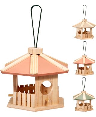 DOMEK DLA PTAKÓW 30X26X22CM 3 RODZAJE CL