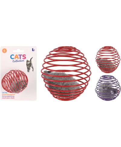 ZABAWKA DLA KOTA PIŁKA średnica 6CM 2 WZORY