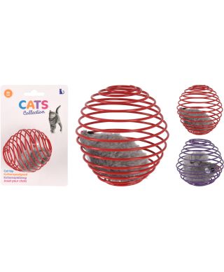 ZABAWKA DLA KOTA PIŁKA średnica 6CM 2 WZORY