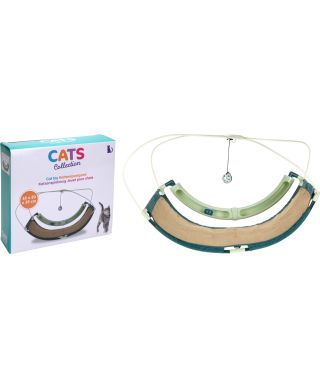 DESKA DO ZABAWY DLA KOTA Z DESKĄ JUTOWĄ