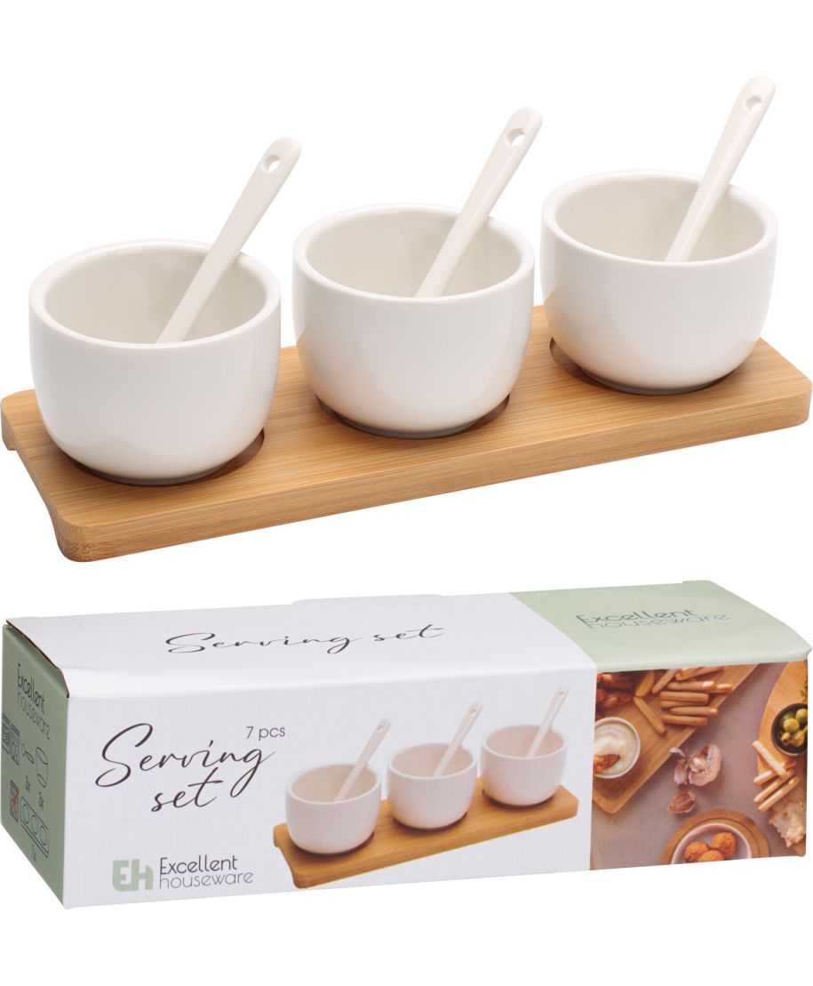 ZESTAW 3 MISECZEK DO SOSU Z ŁYŻKAMI