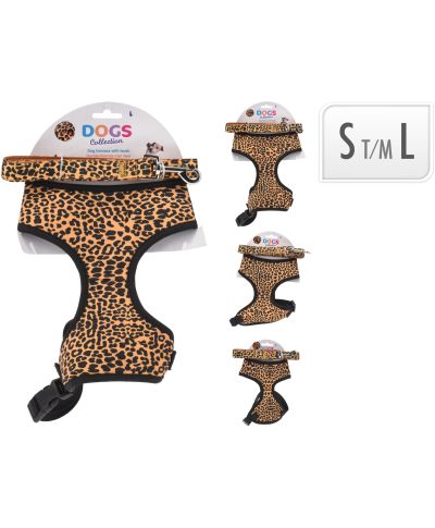 SZELKI DLA PSA ZE SMYCZĄ LEOPARD