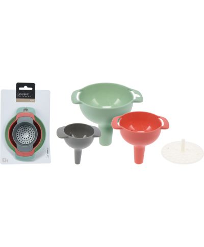 KOMPLET 3 LEJKÓW+SITKO95X10,8X8,5cm ,6x7,5