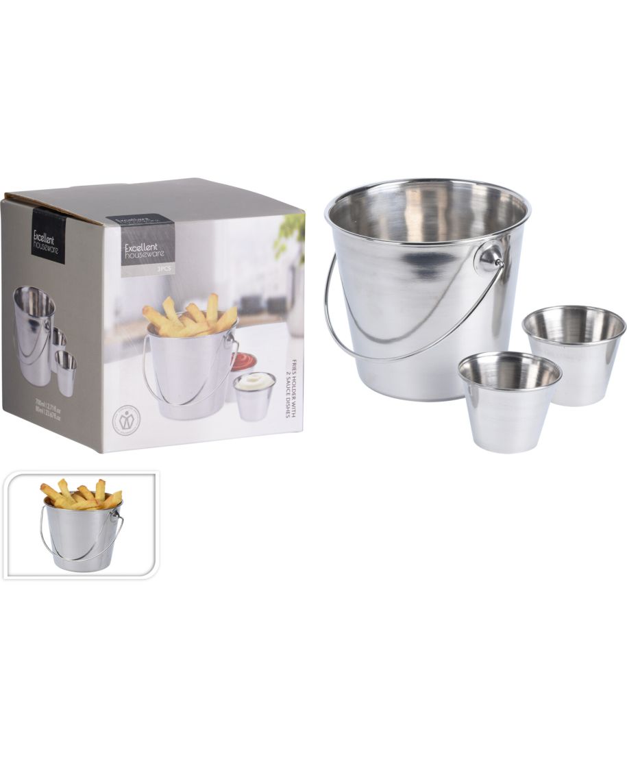 ZESTAW DO SERWOWANIA FRYTEK 3 SZT