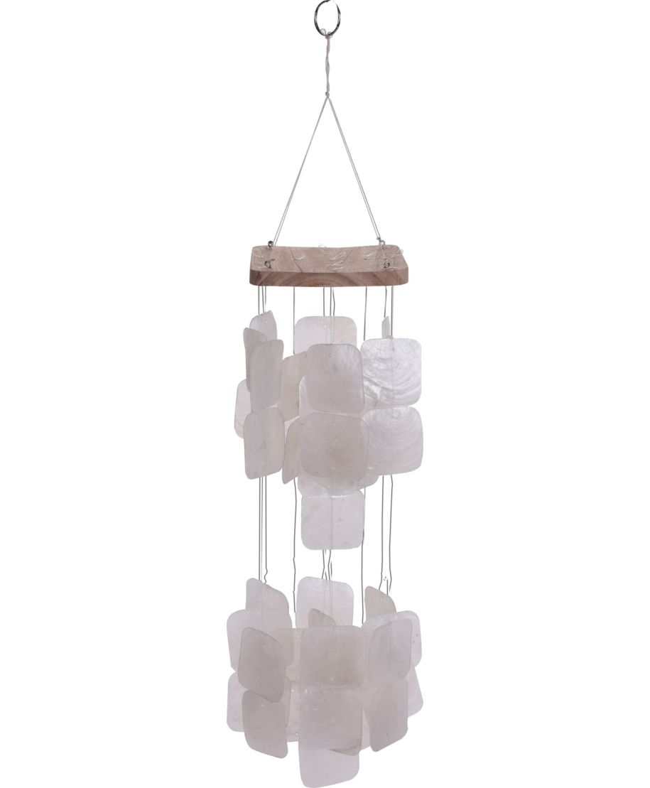 DZWONKI WIETRZNE DREWNIANE Z MUSZLAMI