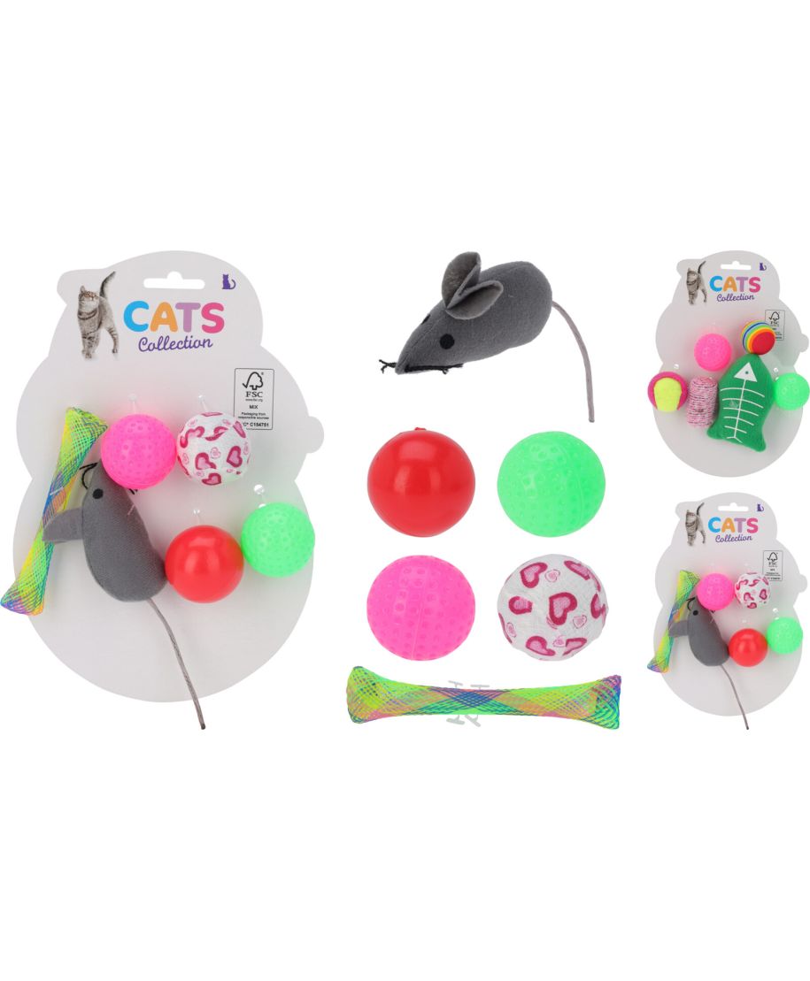ZESTAW ZABAWEK DLA KOTÓW 6 SZT 2 SZT