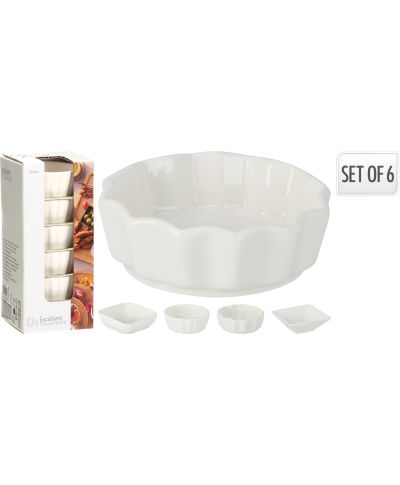 Zestaw 6 misek porcelanowych na przekąski