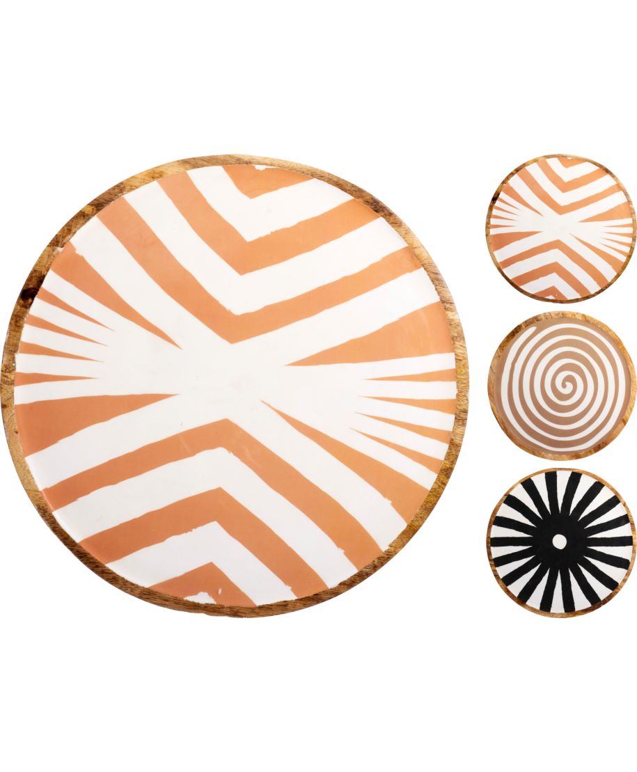 TALERZ ZE WZOREM 37CM MIX