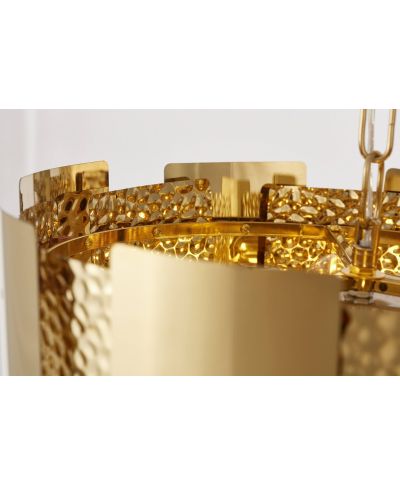 NOWOCZESNY ŻYRANDOL KRYSZTAŁOWY ZŁOTY DIONA D40