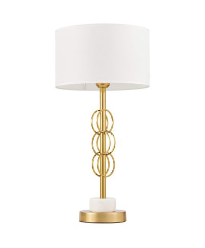 GLAMOUR LAMPA NOCNA Z MARMUREM BIAŁA AZZARIA