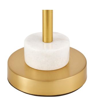 GLAMOUR LAMPA NOCNA Z MARMUREM BIAŁA AZZARIA