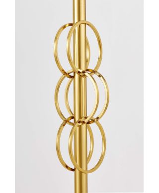 GLAMOUR LAMPA NOCNA Z MARMUREM BIAŁA AZZARIA